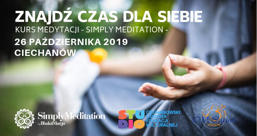 Kurs medytacji – Simply Meditation 26.10.19 COEK Studio